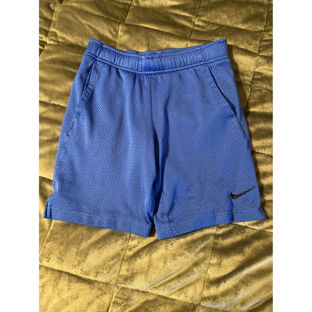 Nike Boys Royal Blue Mesh Athletic Basketball Shorts Size XS Pockets 0644